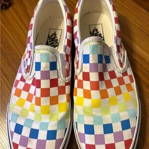 Vans Multicolor Checkered Slip-On Sneakers